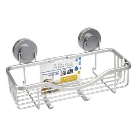 Polita pentru baie confortime, 30x12.5x18 cm, aluminiu