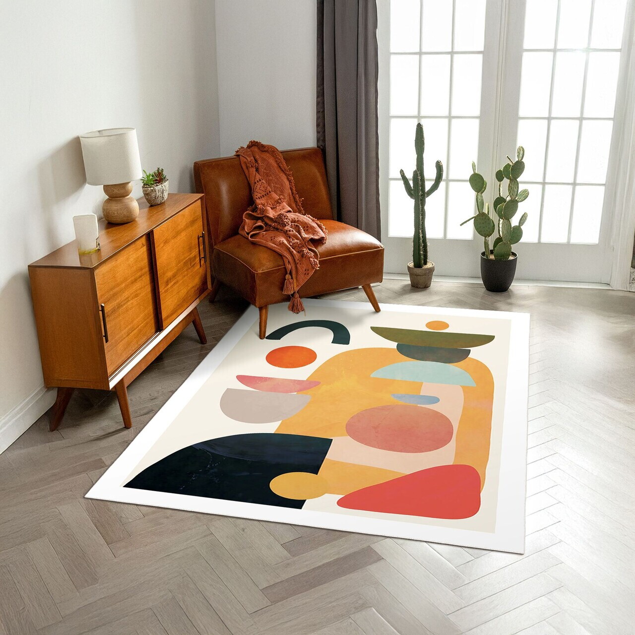 Covor Woopamuk272 80x120 cm BUMBAC/POLIESTER Multicolor