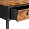 Consola cu 3 sertare Creaciones Meng, 110x5x42x76.5 cm, fier/lemn de brad