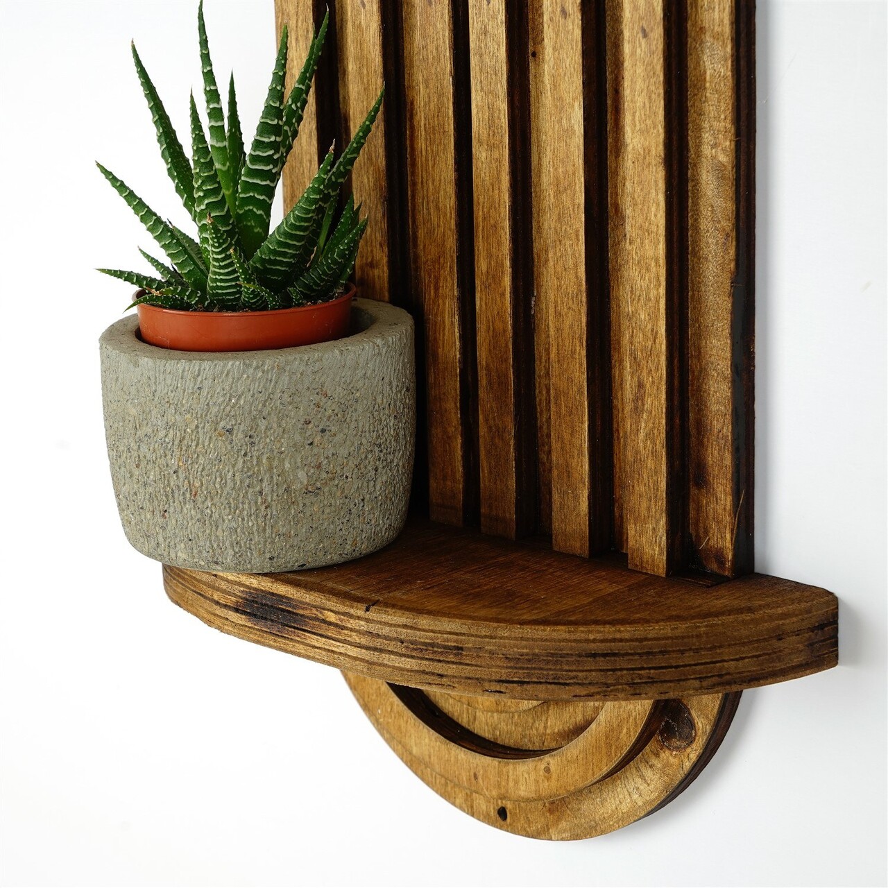 Raft de perete, Evila Originals, Raf269, 40x20x9 cm, Placaj, Maro - 2 | YEO