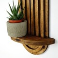 Raft de perete, Evila Originals, Raf269, 40x20x9 cm, Placaj, Maro