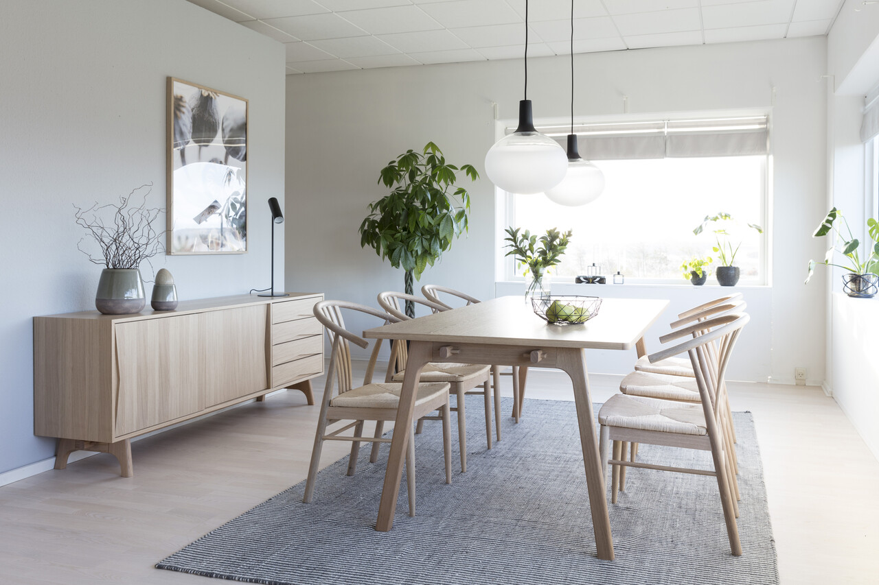 Scaun York, Actona, 54x54x83 cm, lemn de stejar, natural/alb murdar - view 5