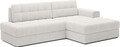 Coltar extensibil dreapta 3 locuri ELTAP, RT-01ROY, Blezalt, 240x150x82 cm, lemn/poliester, alb