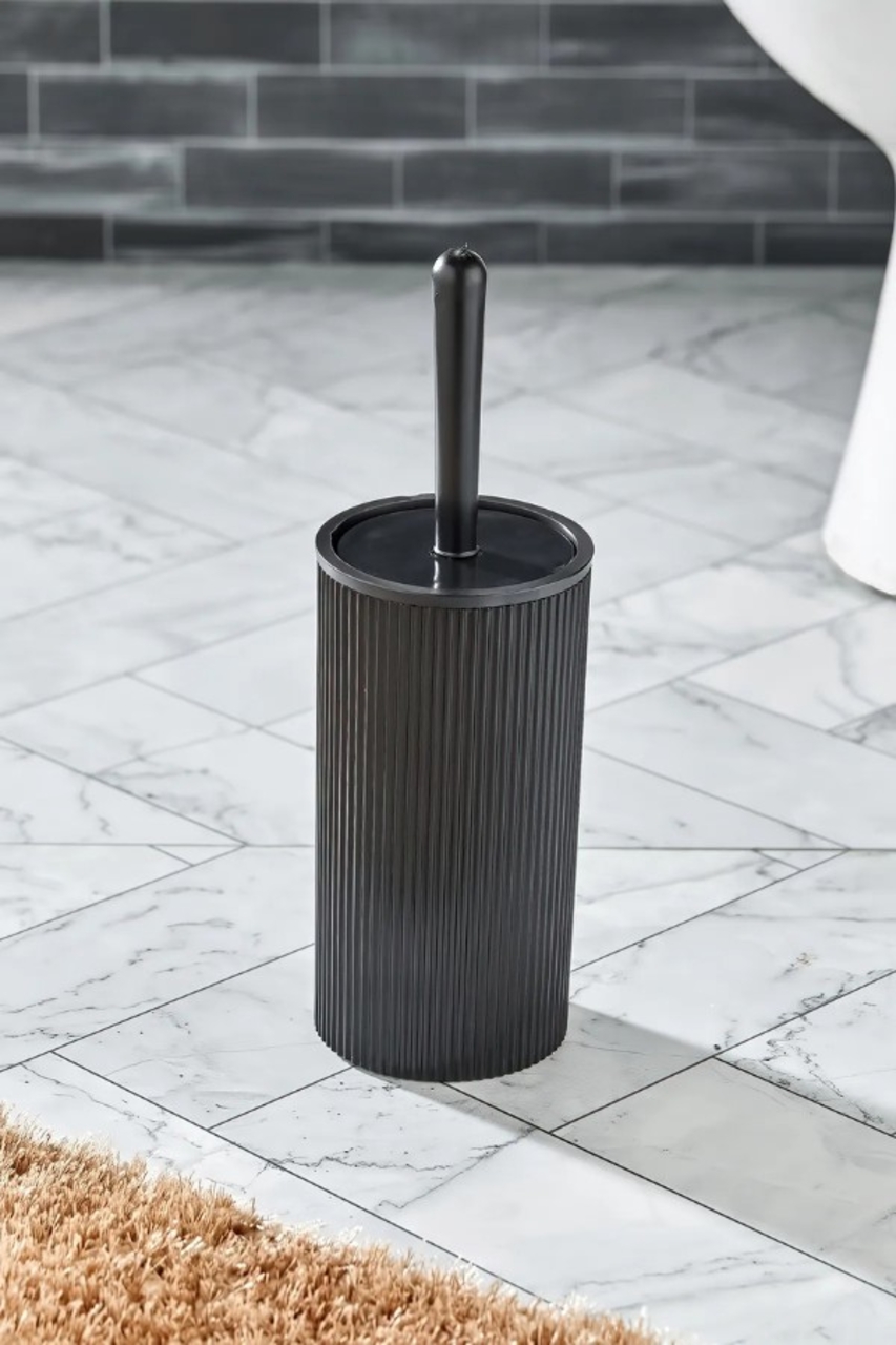 Perie de toaleta, L'essentiel Maison, PZR-052, 17.5x7 cm, Negru - view 2
