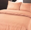 Lenjerie de pat pentru doua persoane, Zen Dallas Pastel, Royal Textile, 3 piese, percal, portocaliu
