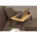 Masuta pentru laptop / mic dejun Gusto, Vella, 60x35x24.5 cm, natural/negru