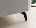 Coltar extensibil stanga 4 locuri ELTAP, Sol-07, Solange, 292x196x84 cm, lemn/poliester, gri deschis