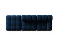 Canapea modulara 4 locuri cotiera stanga, Bellis-51, Micadoni Home, 282x94x70 cm, catifea, albastru regal