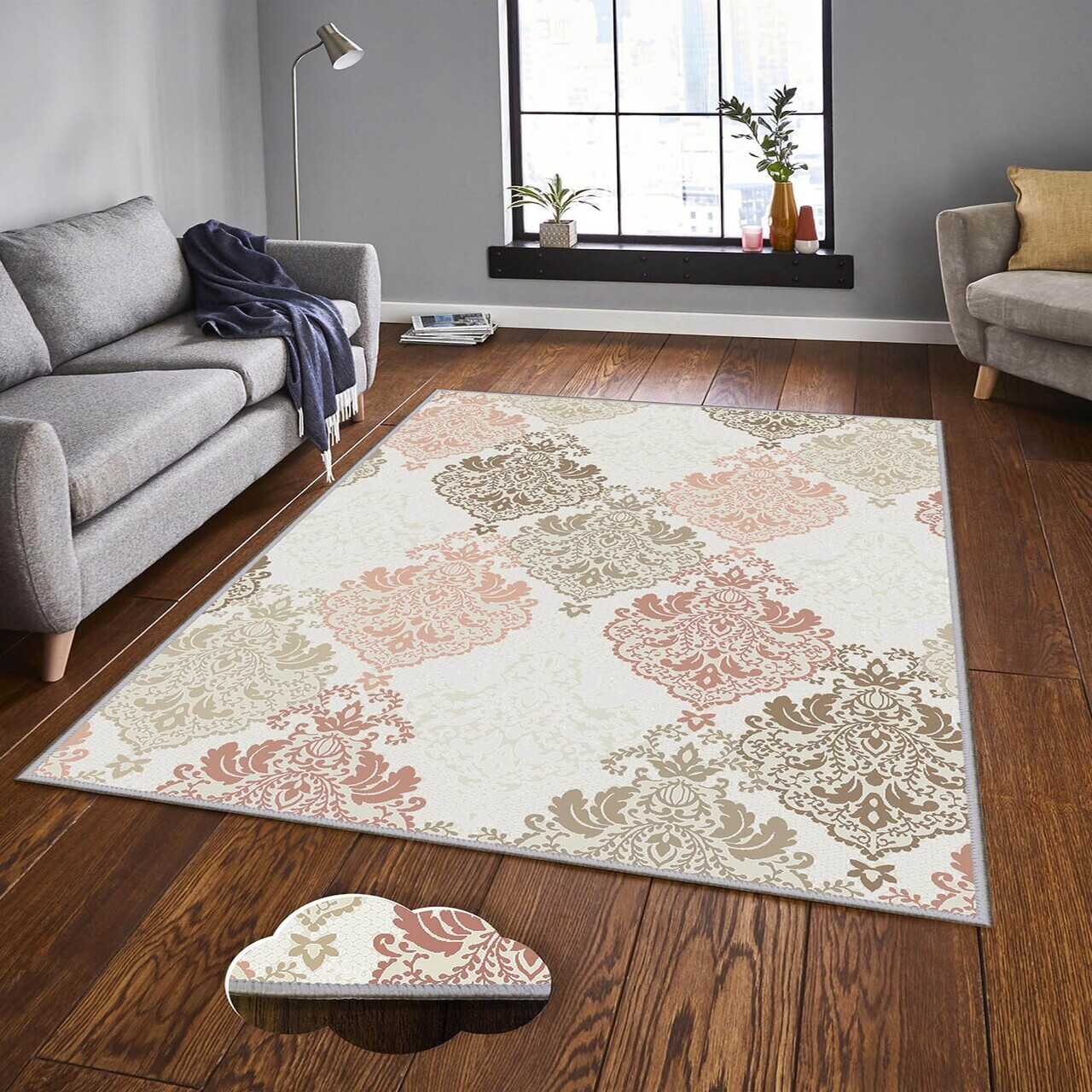Covor Eexfab1141 160x230 cm Poliester Multicolor