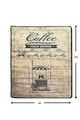 Covor, Coffee Store, 50% catifea/50% poliester, Multicolor