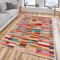 Covor, Woosonıl028, 180x280 cm, Roz / Albastru / Cămilă / Galben / Maro