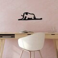 Decoratiune de perete, Elephant 14, Dimensiuni: 63 x 21 cm, Negru