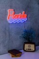 Decoratiune luminoasa LED, Florida, Benzi flexibile de neon, DC 12 V, Rosu albastru