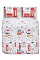 Lenjerie de pat UK, Heinner Home, 4 piese, 220x240 cm, bumbac, multicolor