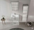 Set Dulap de Baie cu Chiuvetă și Oglindă (2 Piese), Hanah Home, Bari 65 v2, Cașmir mat