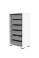 Dulap multifunctional, Estella, Bronz 6N, Alb/Gri