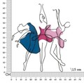 Decoratiune de perete Dance, Mauro Ferretti, 60x70 cm, fier, multicolor