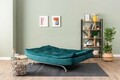 Canapea extensibila cu 3 locuri, Futon, 859FTN2893, Metal , Verde petrol