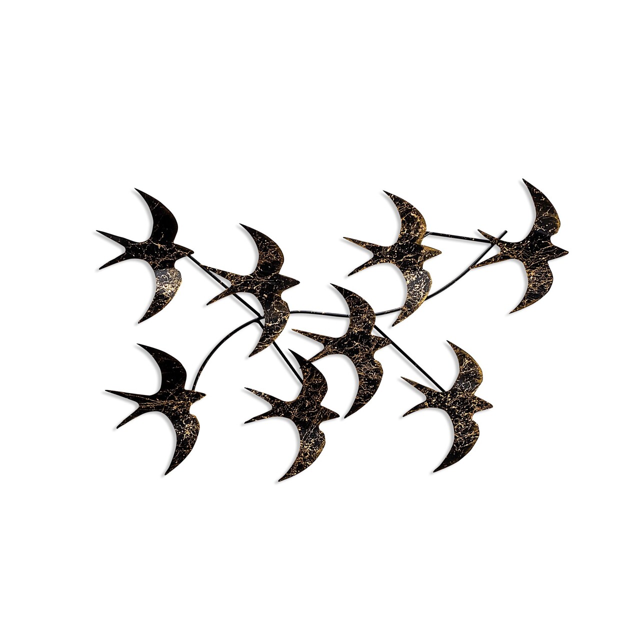Decoratiune de perete, Flying Birds 1, Dimensiuni: 69 x 41 x 7 cm, Multicolor - view 6