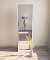 Oglinda decorativa, Siam, Tessa, 50x160x2.2 cm, MDF , Alb