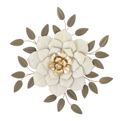 Decoratiune pentru perete, Mauro Ferretti, Petal, 61 x 5 x 62 cm, fier, multicolor