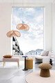 Fotoliu Bassilla, Bizzotto, 71 x 69 x 72.5 cm, lemn de pin/poliester Boucle, natural