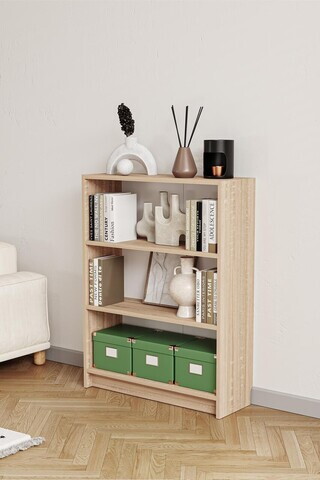 Corp biblioteca, Hanah Home, Bili3 80, 80x105x28 cm, Stejar Sonomo