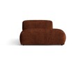 Modul dreapta pentru canapea, 2 locuri, Martina-212, Micadoni Home, 133x106x75 cm, velur, caramiziu