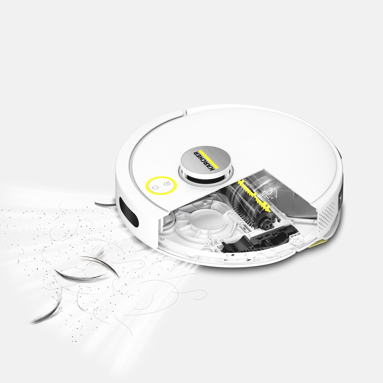 Aspirator robot cu functie de mop Aspirator robot cu spalare cu laveta RVC 3, Karcher, alb/negru — imaginea 4