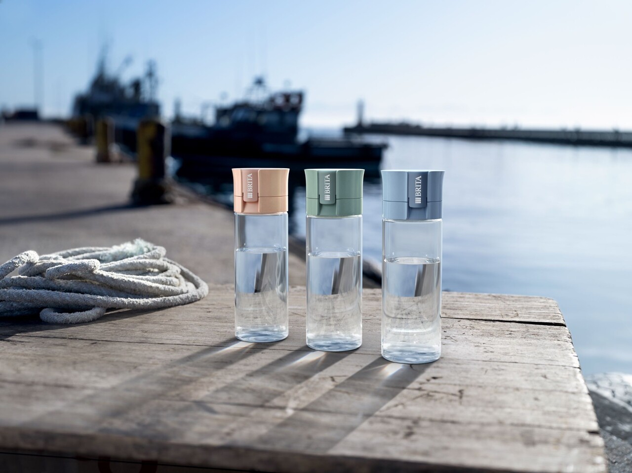 Sticla filtranta BRITA Vital 600 ml (Lightblue) + 2 filtre MicroDisc - imagine 7