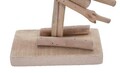 Decoratiune Flamingo Nature, Mauro Ferretti, 31x9x56 cm, lemn de tanoak/placaj, alb/natural