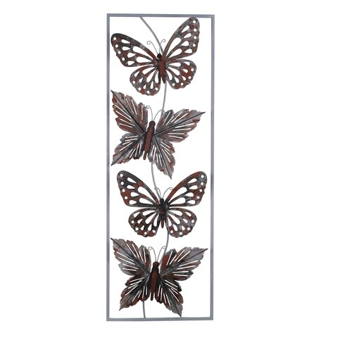 Decoratiune de perete, kemah, tanelorn, 100x35 cm, metal