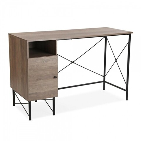 Birou, class, 48 x 76 x 120 cm, mdf/metal, maro/negru