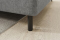Coltar extensibil dreapta 3 locuri ELTAP, RT-04RAQ, Barea, 208x160x100 cm, lemn/poliester, gri deschis