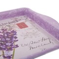 Tava pentru servire Lavender, Creaciones Meng, 21.5x14.5 cm, metal