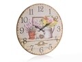 Ceas de perete, Flower, Home Decor, 34 cm, MDF, multicolor