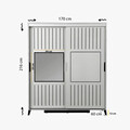 Dulap pentru haine, Comforty, Pasific Home Fuga, 170x216x60 cm, Alb