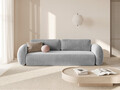Canapea extensibila 3 locuri, Tonale, Cosmopolitan Design, 262x105x88 cm, catifea, gri