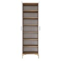 Dulap multifunctional, Rani, JE102, 60x198.6x37.5 cm, PAL, Nuc/Alb