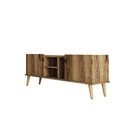 Comoda TV, Mezza, Carmen, 150x52x34 cm, Maro inchis
