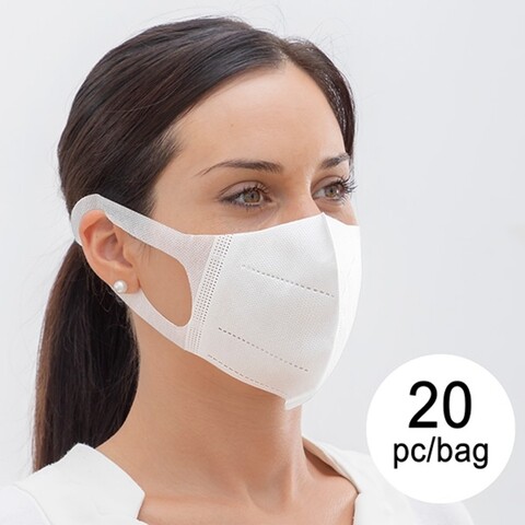 Masca faciala igienica Intelmask SH20 Soft Harness, 3 straturi, 20 piese