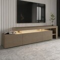 Comoda TV, Hanah Home, Beliz, 192x53x37 cm, Stejar cald / Stejar safir