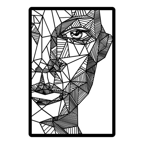 Decoratiune de perete, surrogates, tanelorn, 40x60 cm, metal