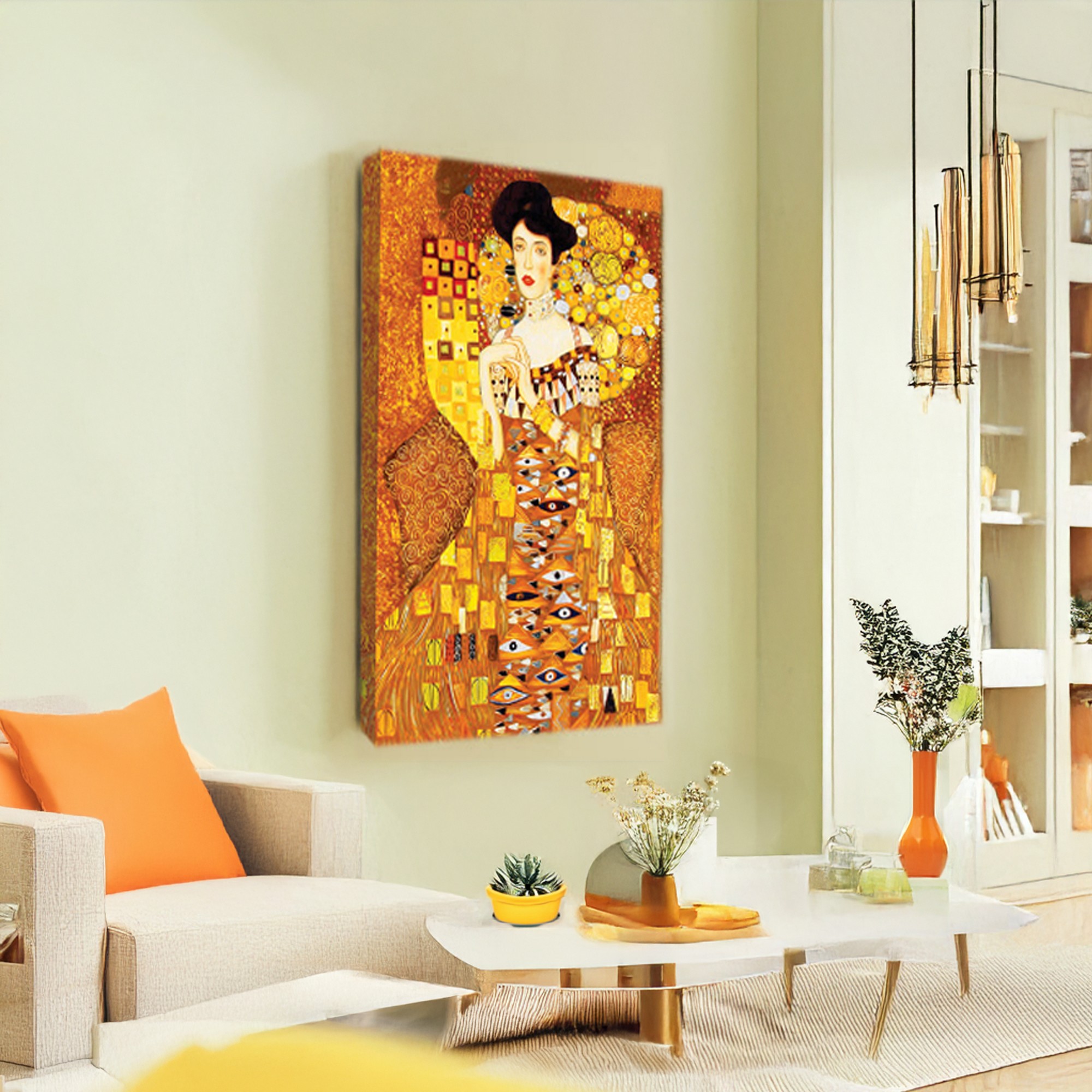 Tablou decorativ, BAS-YAP-1023, Dimensiune: 60 x 90 cm, Multicolor
