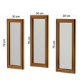 Set 3 oglinzi decorative, Siam, Lavia, MDF , Auriu