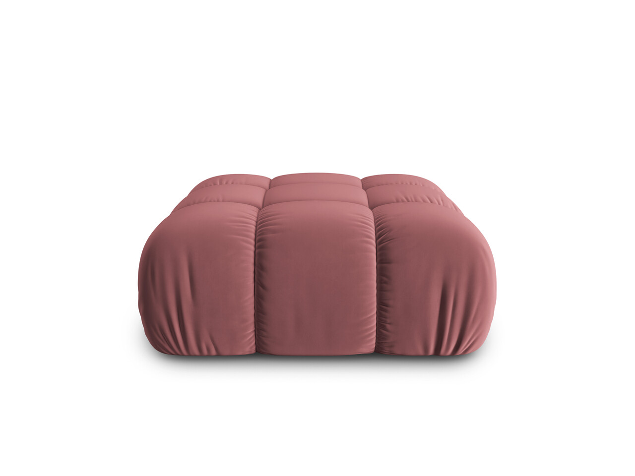 Taburet, Bellis-51, Micadoni Home, 94x94x43 cm, catifea, roz