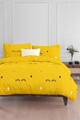 Lenjerie de pat pentru o persoana 2 piese, Dide - Yellow, Eponj Home, 65% bumbac/35% poliester