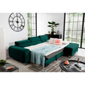 Coltar extensibil dreapta 3 locuri ELTAP, RT-38VE, Grayson, 278x205x92 cm, lemn/poliester, verde inchis