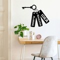 Decoratiune de perete, Idea / Realization / Planning, Metal, Dimensiune: 70 x 57 cm, Negru