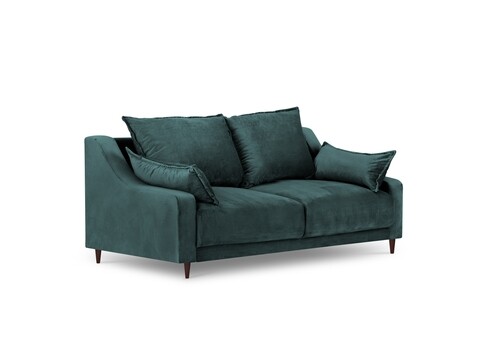 Canapea, Freesia, Mazzini Sofas, 2 locuri, 150x94x90 cm, catifea, albastru petrol
